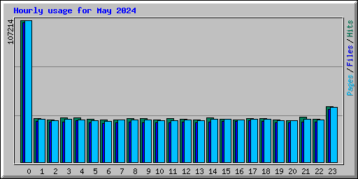 Hourly usage for May 2024