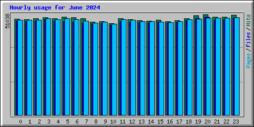 Hourly usage for June 2024