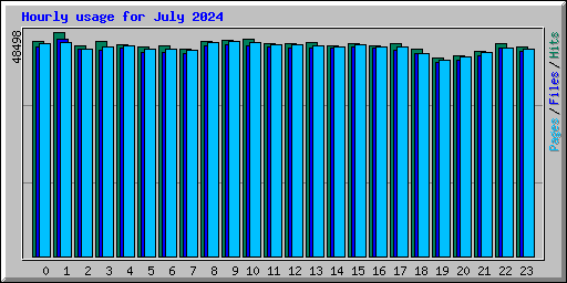 Hourly usage for July 2024