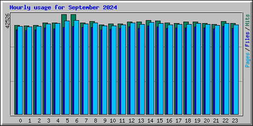 Hourly usage for September 2024