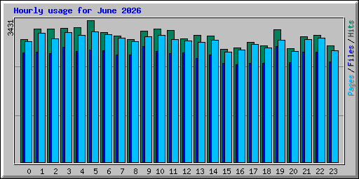Hourly usage for June 2026